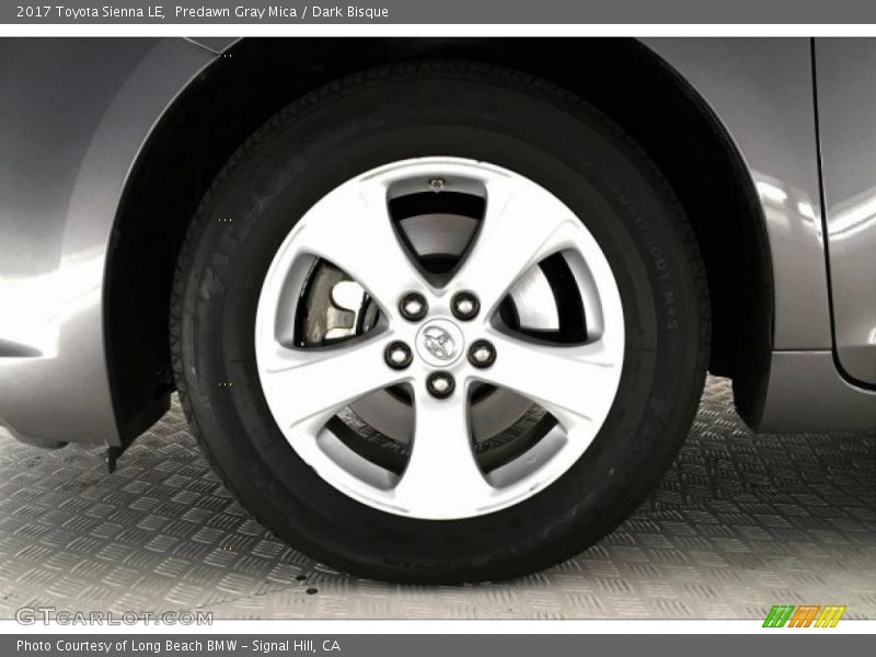 Predawn Gray Mica / Dark Bisque 2017 Toyota Sienna LE