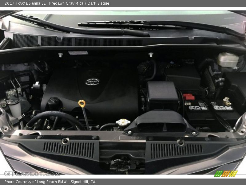 Predawn Gray Mica / Dark Bisque 2017 Toyota Sienna LE
