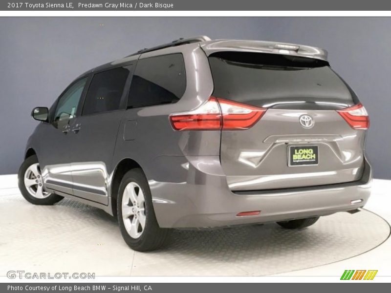 Predawn Gray Mica / Dark Bisque 2017 Toyota Sienna LE