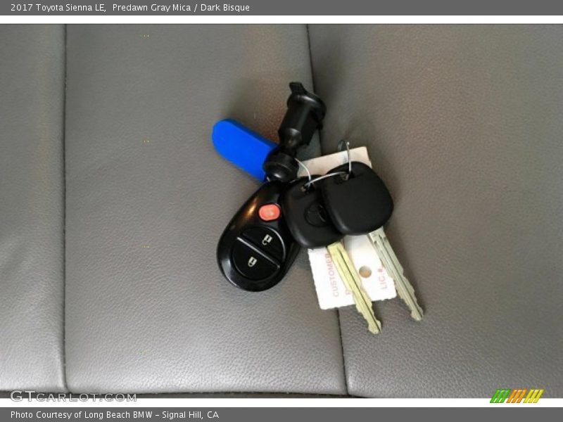 Predawn Gray Mica / Dark Bisque 2017 Toyota Sienna LE