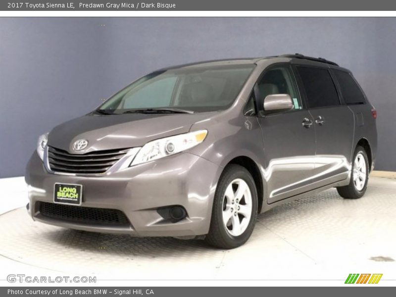 Predawn Gray Mica / Dark Bisque 2017 Toyota Sienna LE