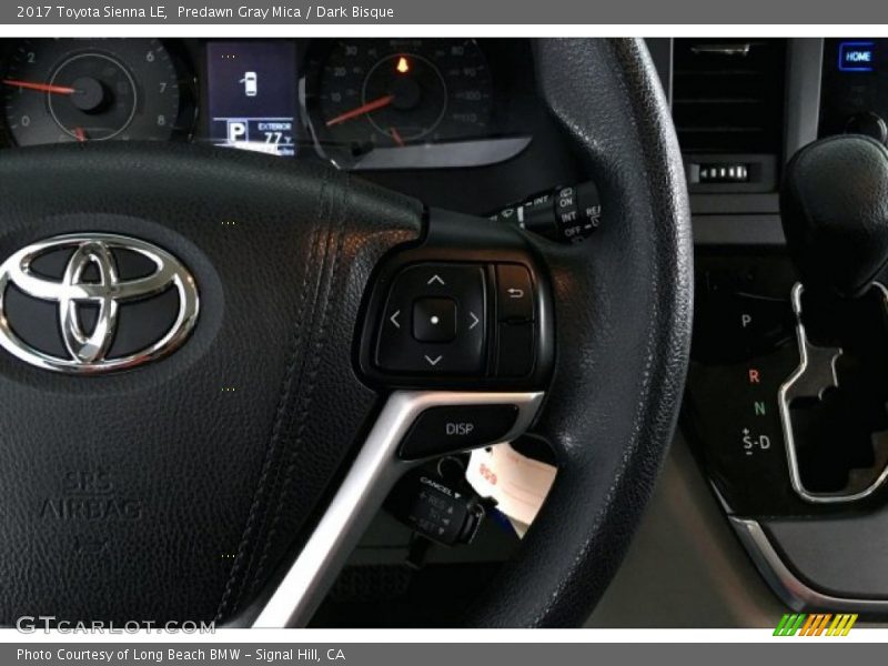 Predawn Gray Mica / Dark Bisque 2017 Toyota Sienna LE