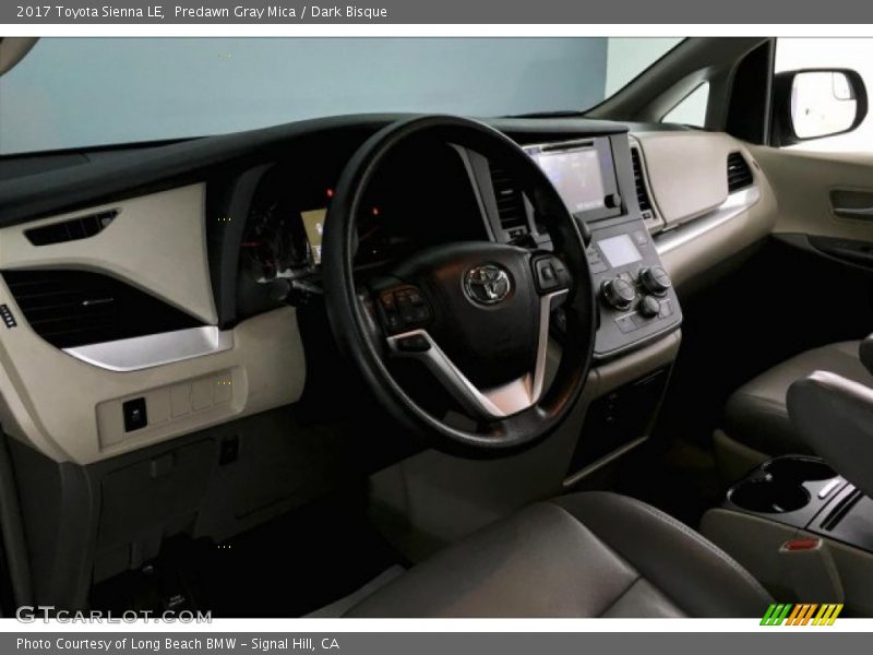 Predawn Gray Mica / Dark Bisque 2017 Toyota Sienna LE