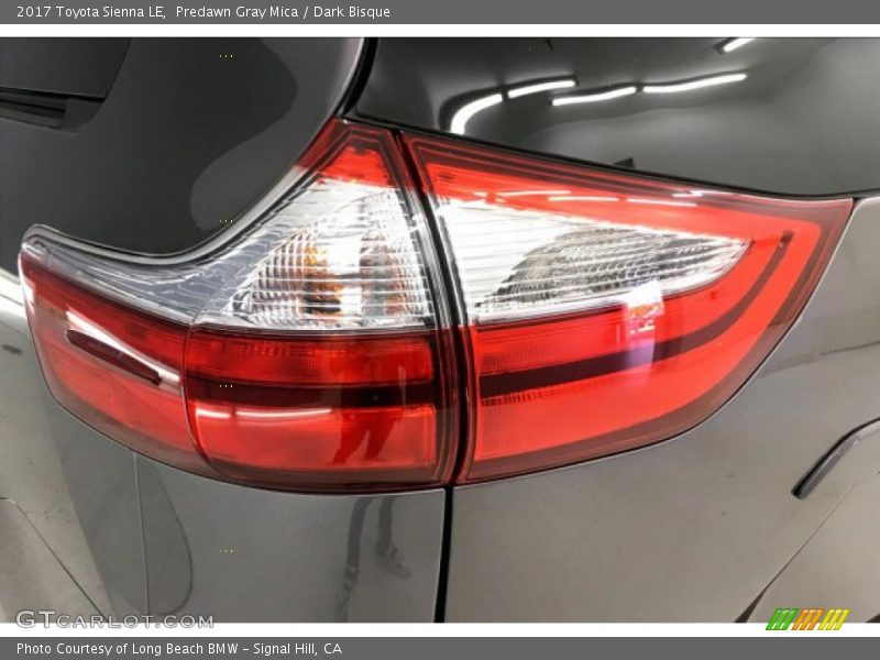 Predawn Gray Mica / Dark Bisque 2017 Toyota Sienna LE