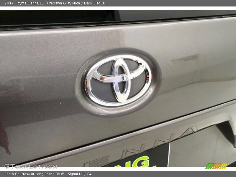 Predawn Gray Mica / Dark Bisque 2017 Toyota Sienna LE