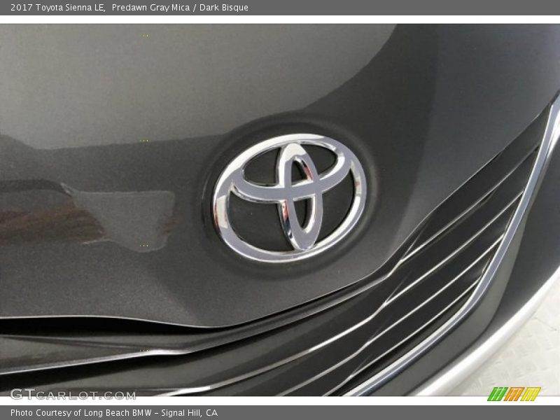 Predawn Gray Mica / Dark Bisque 2017 Toyota Sienna LE