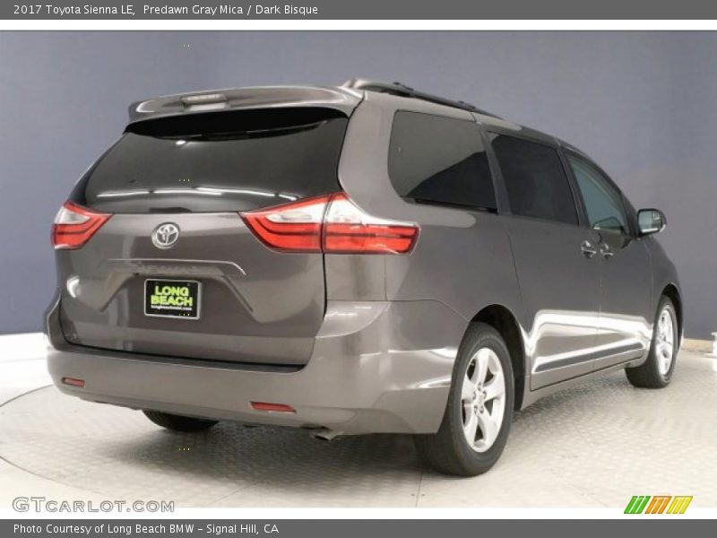 Predawn Gray Mica / Dark Bisque 2017 Toyota Sienna LE