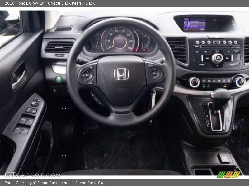 Crystal Black Pearl / Black 2016 Honda CR-V LX