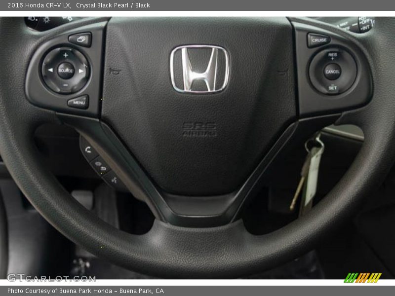 Crystal Black Pearl / Black 2016 Honda CR-V LX
