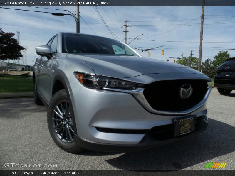 Sonic Silver Metallic / Black 2019 Mazda CX-5 Touring AWD