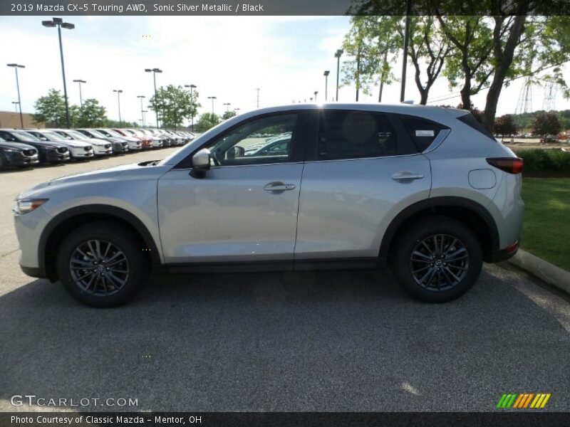 Sonic Silver Metallic / Black 2019 Mazda CX-5 Touring AWD