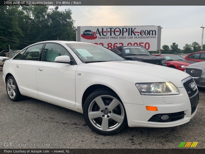 Ibis White / Black 2008 Audi A6 3.2 quattro Sedan