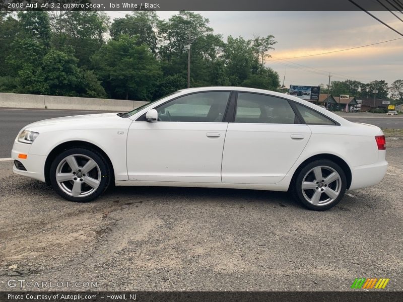 Ibis White / Black 2008 Audi A6 3.2 quattro Sedan