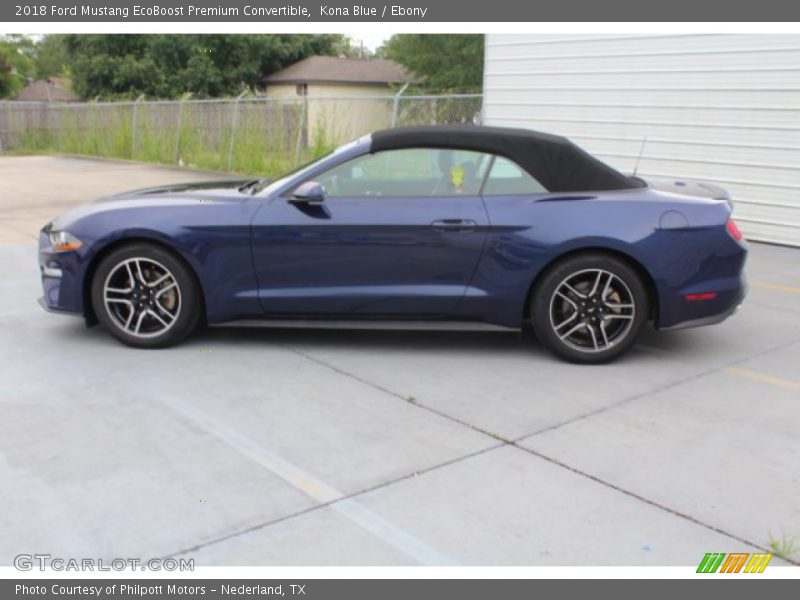 Kona Blue / Ebony 2018 Ford Mustang EcoBoost Premium Convertible