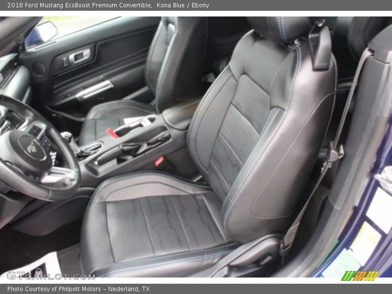 Kona Blue / Ebony 2018 Ford Mustang EcoBoost Premium Convertible