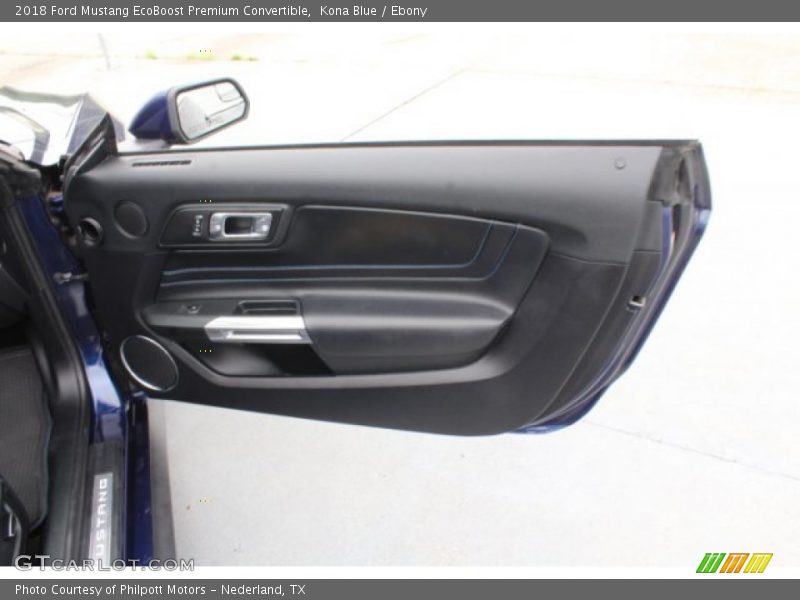 Kona Blue / Ebony 2018 Ford Mustang EcoBoost Premium Convertible