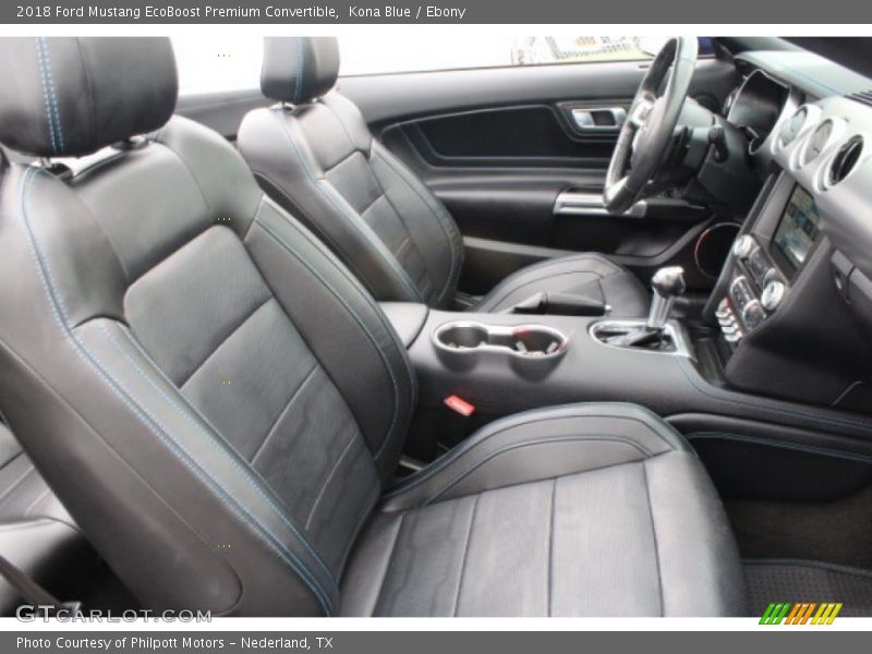 Kona Blue / Ebony 2018 Ford Mustang EcoBoost Premium Convertible