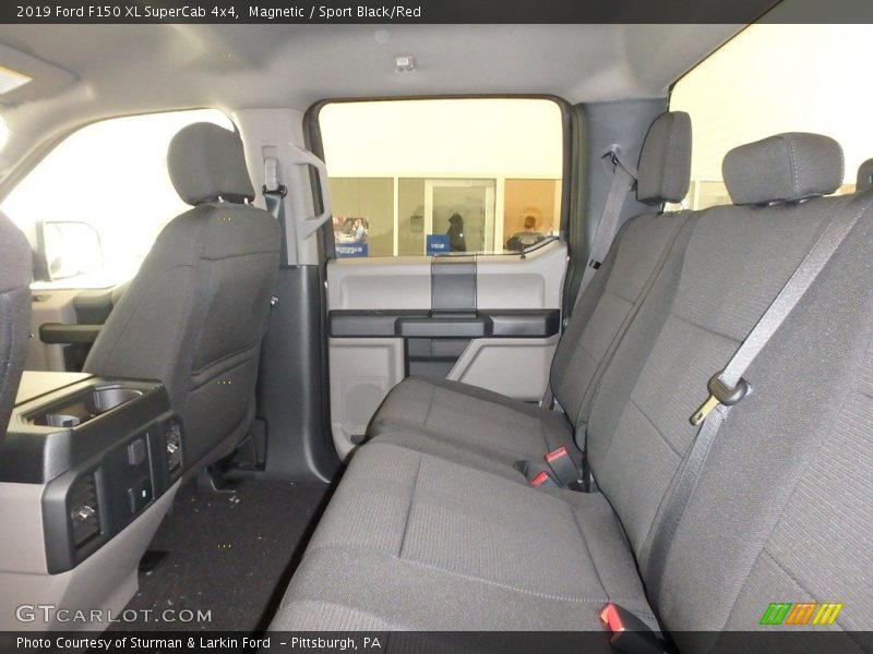 Magnetic / Sport Black/Red 2019 Ford F150 XL SuperCab 4x4