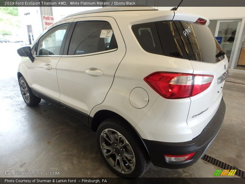 White Platinum Metallic / Ebony Black 2019 Ford EcoSport Titanium 4WD