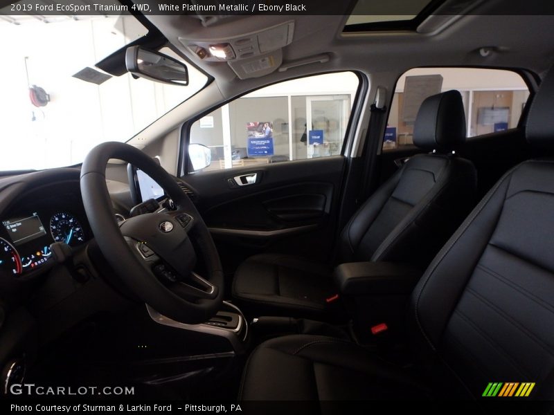 White Platinum Metallic / Ebony Black 2019 Ford EcoSport Titanium 4WD