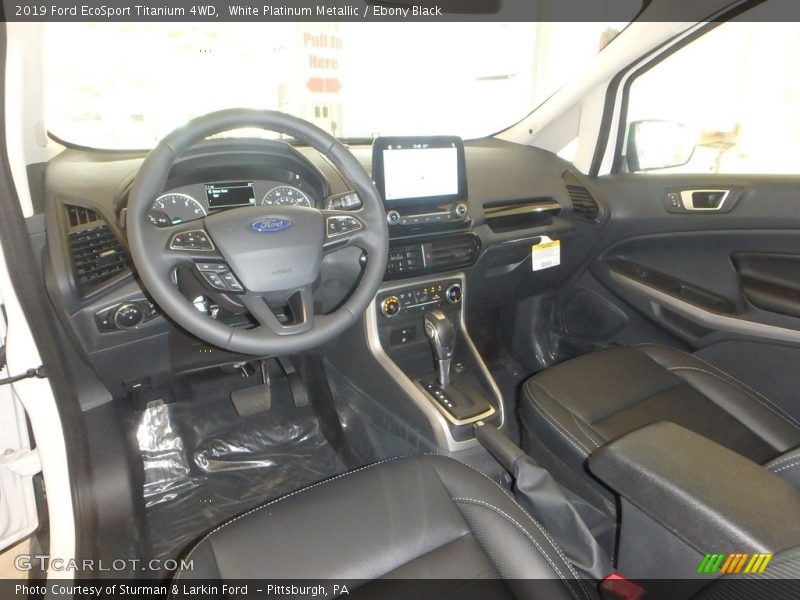 White Platinum Metallic / Ebony Black 2019 Ford EcoSport Titanium 4WD