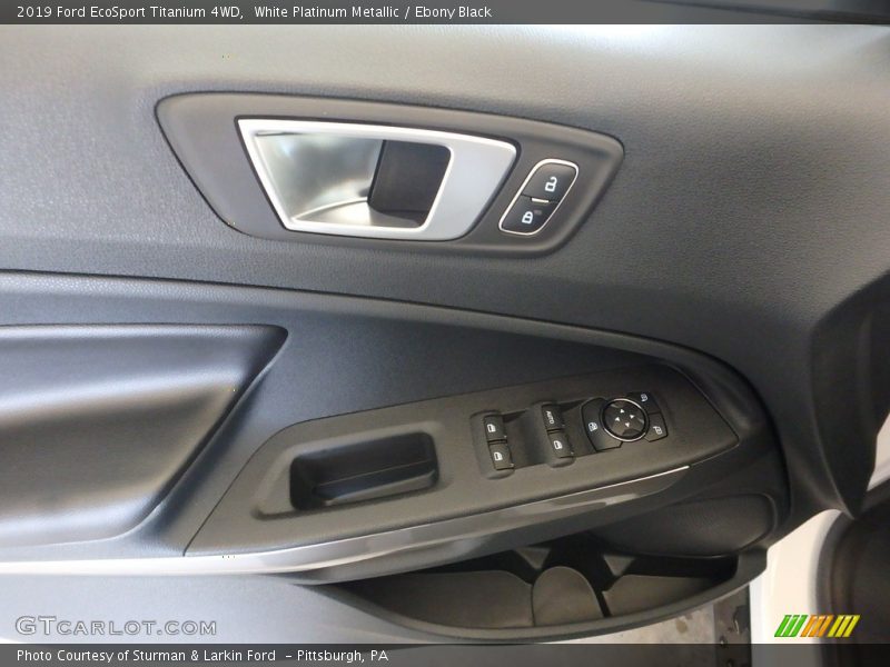 White Platinum Metallic / Ebony Black 2019 Ford EcoSport Titanium 4WD