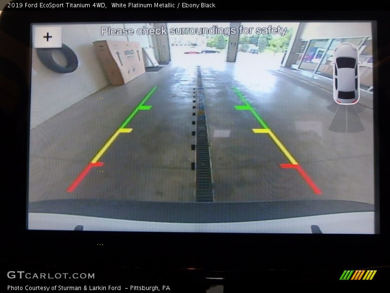 White Platinum Metallic / Ebony Black 2019 Ford EcoSport Titanium 4WD