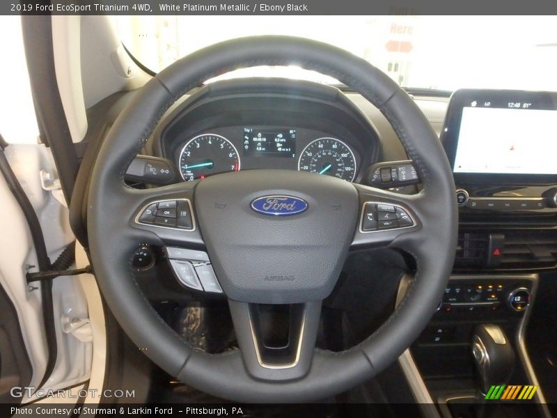 White Platinum Metallic / Ebony Black 2019 Ford EcoSport Titanium 4WD