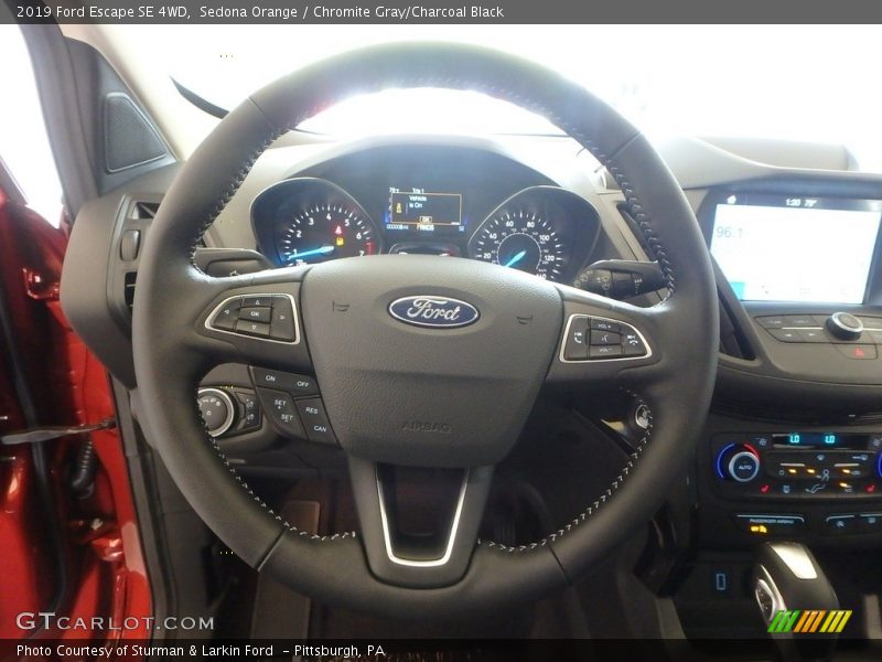 Sedona Orange / Chromite Gray/Charcoal Black 2019 Ford Escape SE 4WD