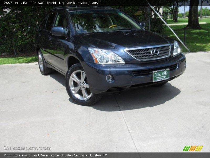 Neptune Blue Mica / Ivory 2007 Lexus RX 400h AWD Hybrid