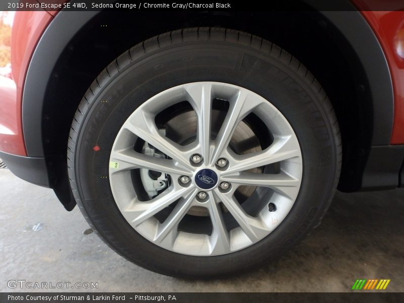 Sedona Orange / Chromite Gray/Charcoal Black 2019 Ford Escape SE 4WD