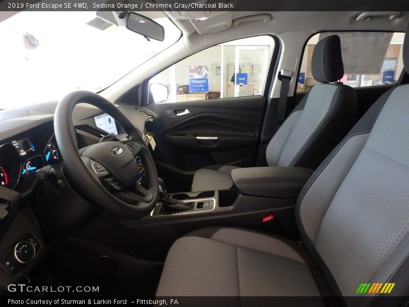 Sedona Orange / Chromite Gray/Charcoal Black 2019 Ford Escape SE 4WD