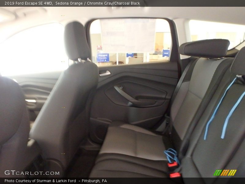 Sedona Orange / Chromite Gray/Charcoal Black 2019 Ford Escape SE 4WD