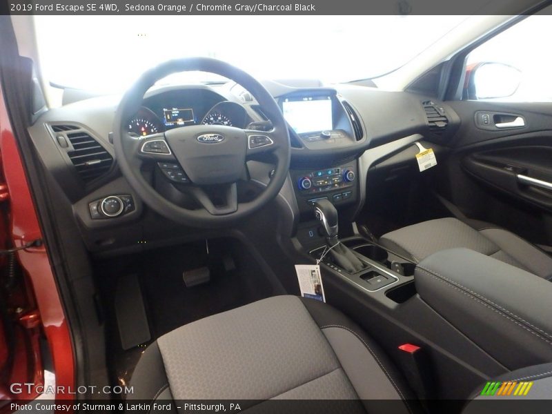Sedona Orange / Chromite Gray/Charcoal Black 2019 Ford Escape SE 4WD