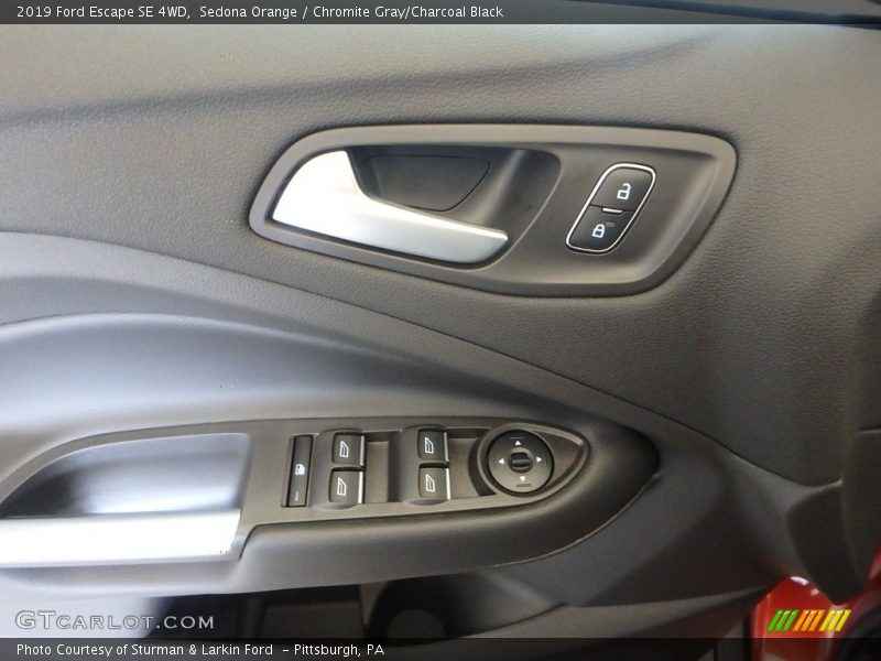 Sedona Orange / Chromite Gray/Charcoal Black 2019 Ford Escape SE 4WD