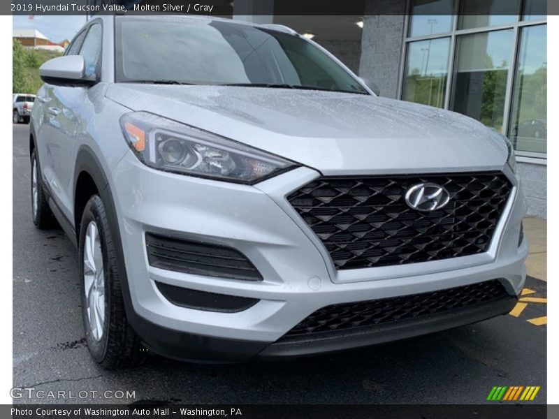 Molten Silver / Gray 2019 Hyundai Tucson Value