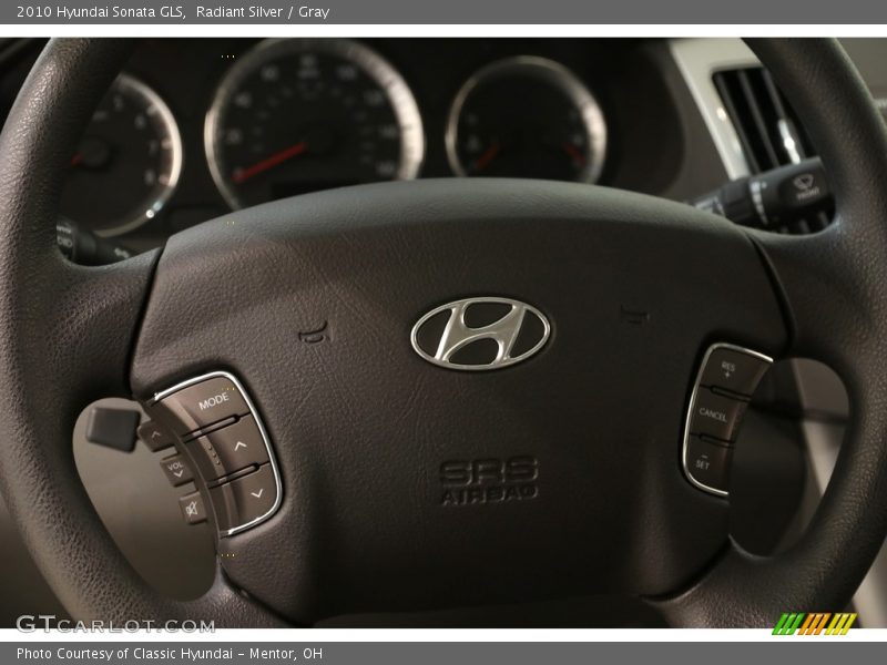 Radiant Silver / Gray 2010 Hyundai Sonata GLS