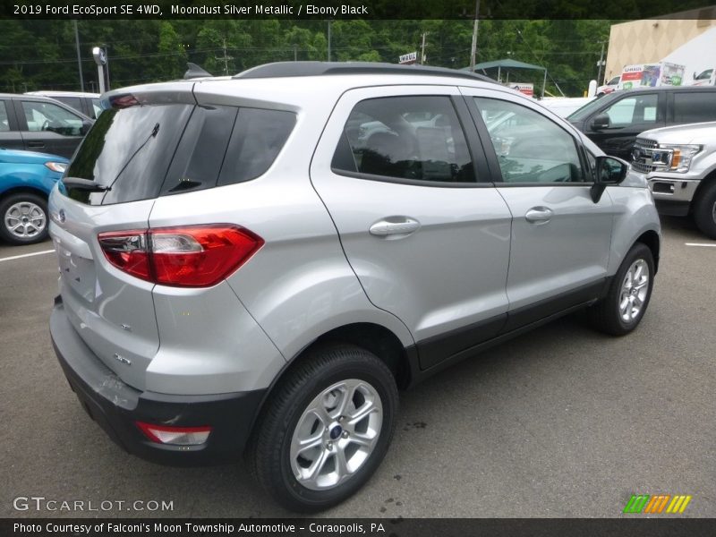 Moondust Silver Metallic / Ebony Black 2019 Ford EcoSport SE 4WD