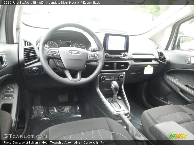 Moondust Silver Metallic / Ebony Black 2019 Ford EcoSport SE 4WD