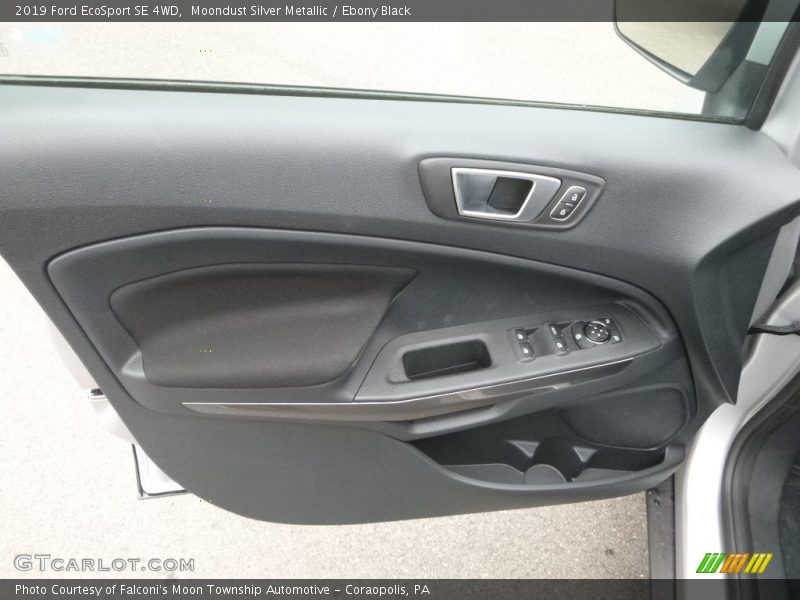 Moondust Silver Metallic / Ebony Black 2019 Ford EcoSport SE 4WD