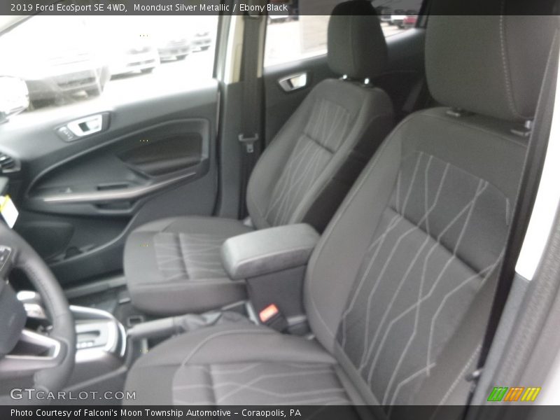 Moondust Silver Metallic / Ebony Black 2019 Ford EcoSport SE 4WD