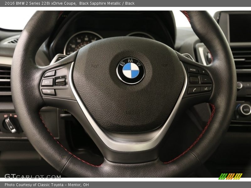 Black Sapphire Metallic / Black 2016 BMW 2 Series 228i xDrive Coupe