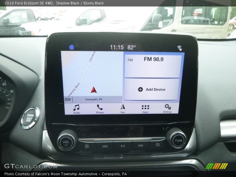 Shadow Black / Ebony Black 2019 Ford EcoSport SE 4WD