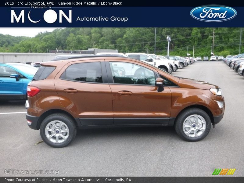 Canyon Ridge Metallic / Ebony Black 2019 Ford EcoSport SE 4WD