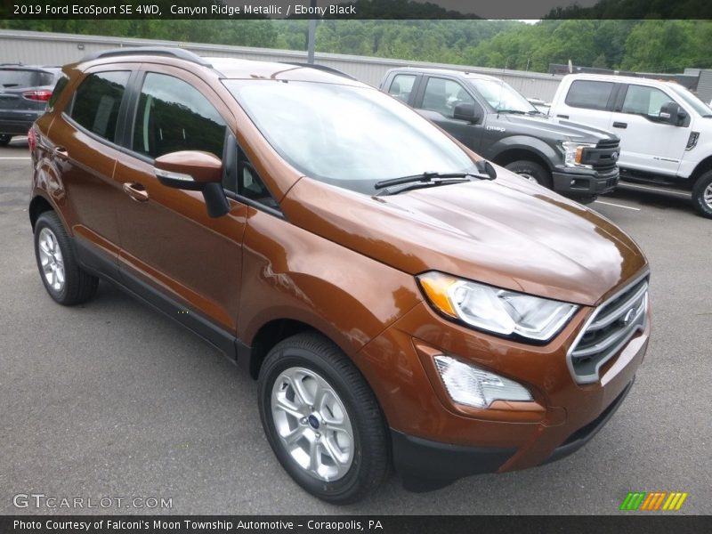 Canyon Ridge Metallic / Ebony Black 2019 Ford EcoSport SE 4WD
