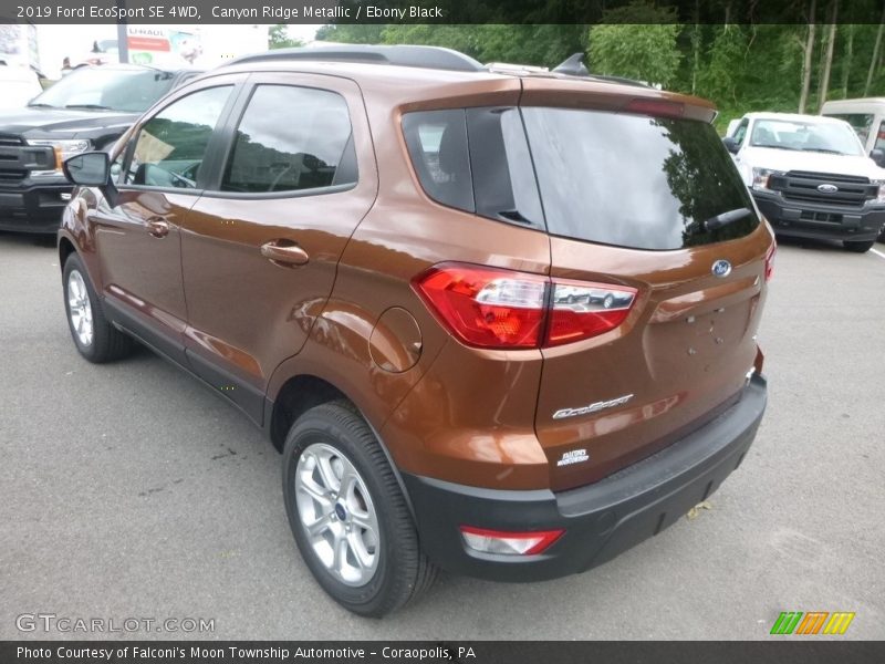 Canyon Ridge Metallic / Ebony Black 2019 Ford EcoSport SE 4WD