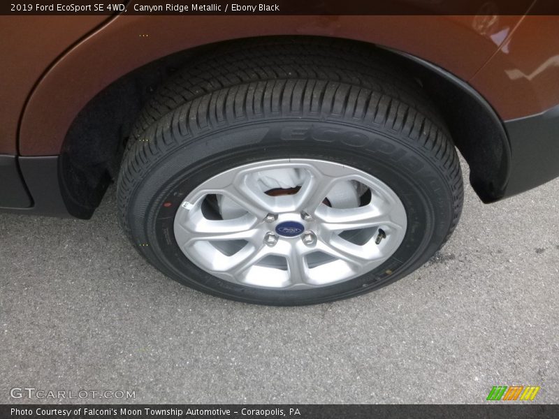 Canyon Ridge Metallic / Ebony Black 2019 Ford EcoSport SE 4WD