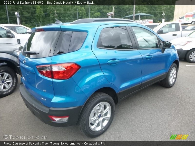 Blue Candy Metallic / Ebony Black 2019 Ford EcoSport SE 4WD