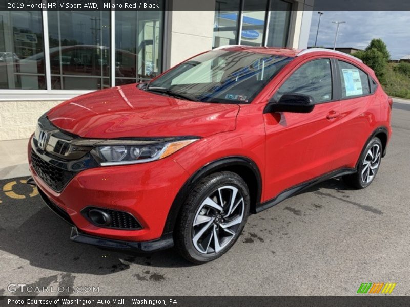 Milano Red / Black 2019 Honda HR-V Sport AWD