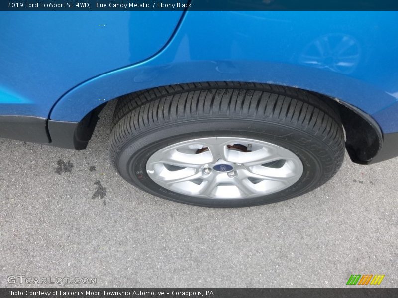 Blue Candy Metallic / Ebony Black 2019 Ford EcoSport SE 4WD